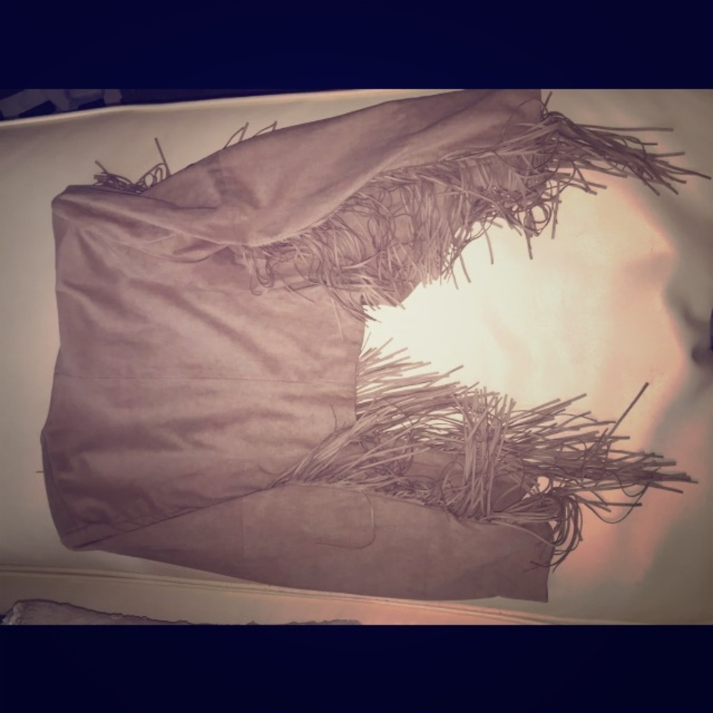 Suede Fringed Jacket